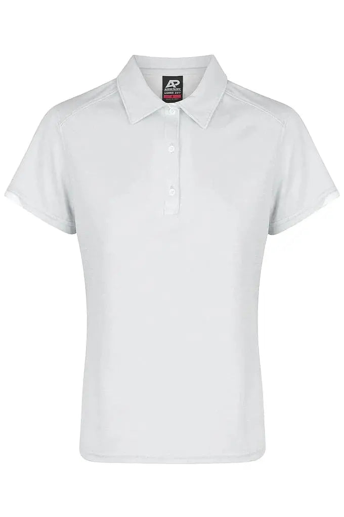 Aussie Pacific Ladies Morris Polo Shirt 2317 Aussie Pacific LIGHT GREY/WHITE 6
